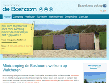 Tablet Screenshot of campingdeboshoorn.nl